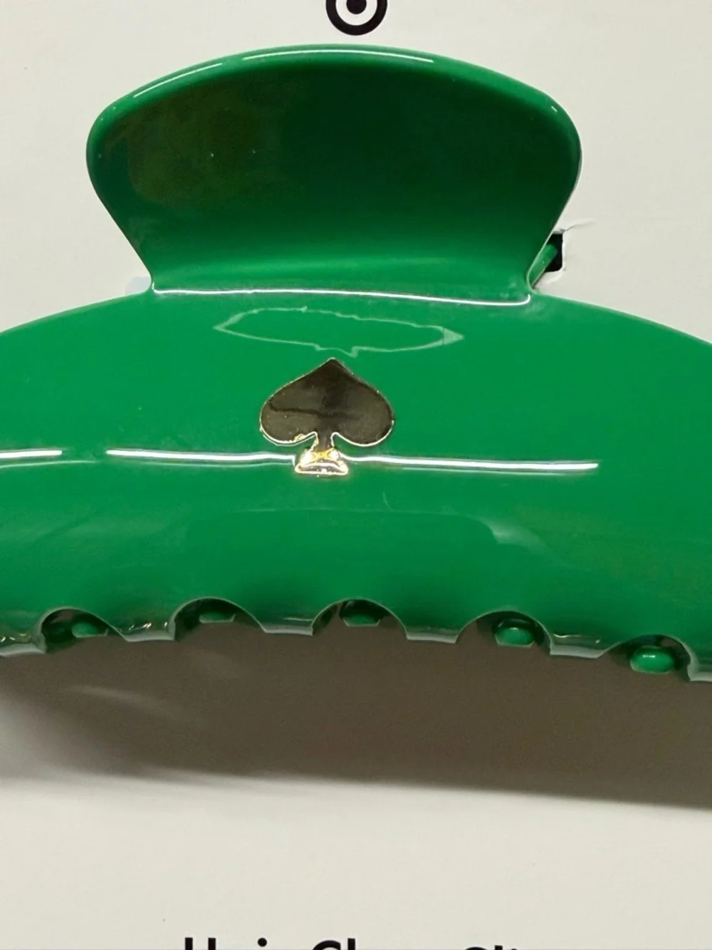 kate spade x Target green hair claw clip and 3-pair earring set NWT